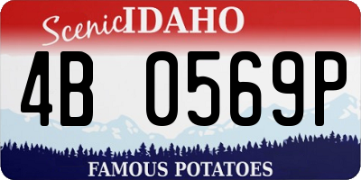 ID license plate 4B0569P