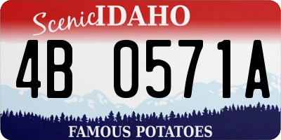 ID license plate 4B0571A