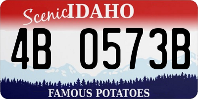 ID license plate 4B0573B