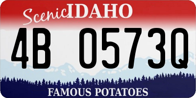 ID license plate 4B0573Q