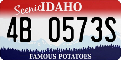 ID license plate 4B0573S