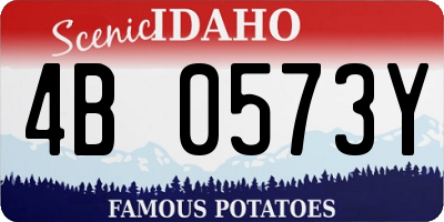 ID license plate 4B0573Y