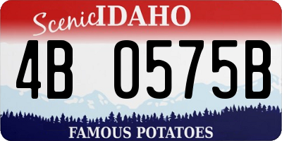 ID license plate 4B0575B