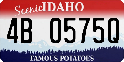 ID license plate 4B0575Q