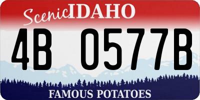 ID license plate 4B0577B
