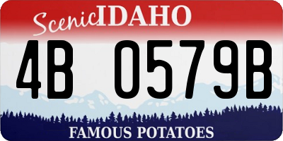 ID license plate 4B0579B