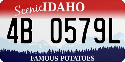 ID license plate 4B0579L