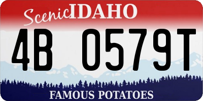 ID license plate 4B0579T