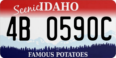 ID license plate 4B0590C