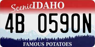 ID license plate 4B0590N