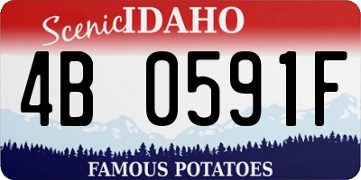 ID license plate 4B0591F