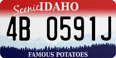 ID license plate 4B0591J