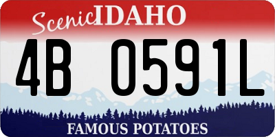 ID license plate 4B0591L