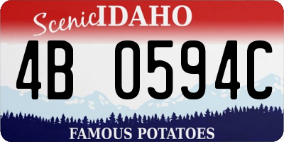 ID license plate 4B0594C