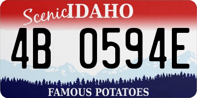 ID license plate 4B0594E