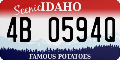 ID license plate 4B0594Q