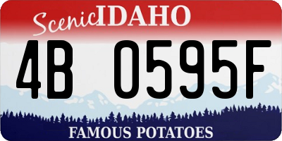 ID license plate 4B0595F