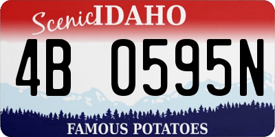 ID license plate 4B0595N