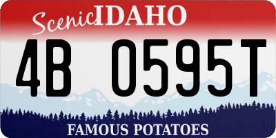 ID license plate 4B0595T