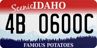 ID license plate 4B0600C