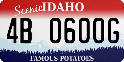 ID license plate 4B0600G