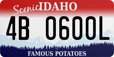ID license plate 4B0600L