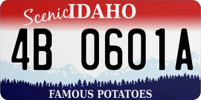 ID license plate 4B0601A