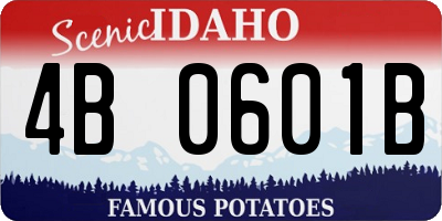 ID license plate 4B0601B