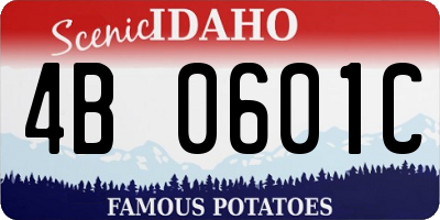 ID license plate 4B0601C