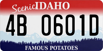 ID license plate 4B0601D