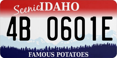 ID license plate 4B0601E