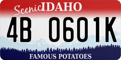 ID license plate 4B0601K