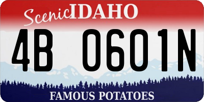 ID license plate 4B0601N