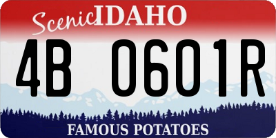 ID license plate 4B0601R
