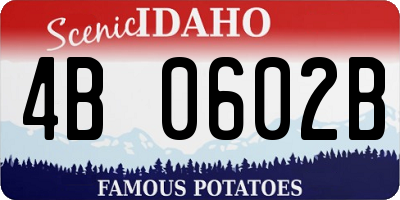 ID license plate 4B0602B