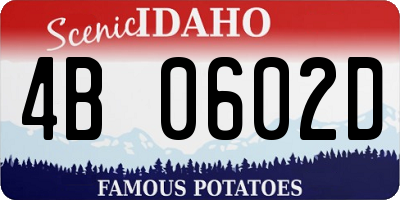 ID license plate 4B0602D