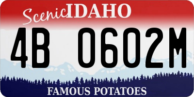 ID license plate 4B0602M