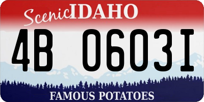 ID license plate 4B0603I