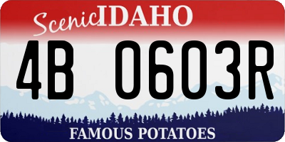 ID license plate 4B0603R