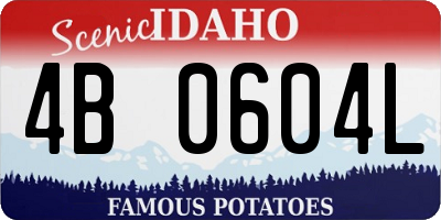 ID license plate 4B0604L