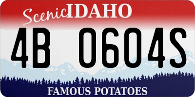 ID license plate 4B0604S