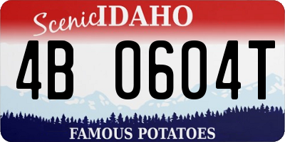 ID license plate 4B0604T
