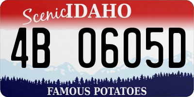 ID license plate 4B0605D