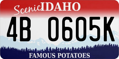 ID license plate 4B0605K