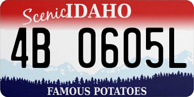 ID license plate 4B0605L