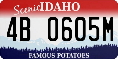 ID license plate 4B0605M