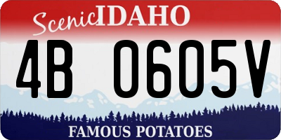 ID license plate 4B0605V
