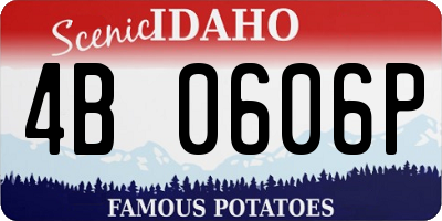 ID license plate 4B0606P