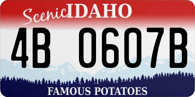 ID license plate 4B0607B
