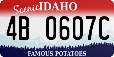ID license plate 4B0607C